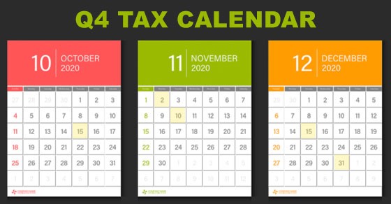 tax calendar graphic