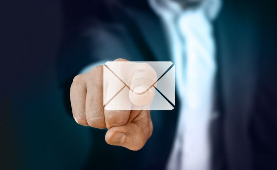 Email Icon being touched